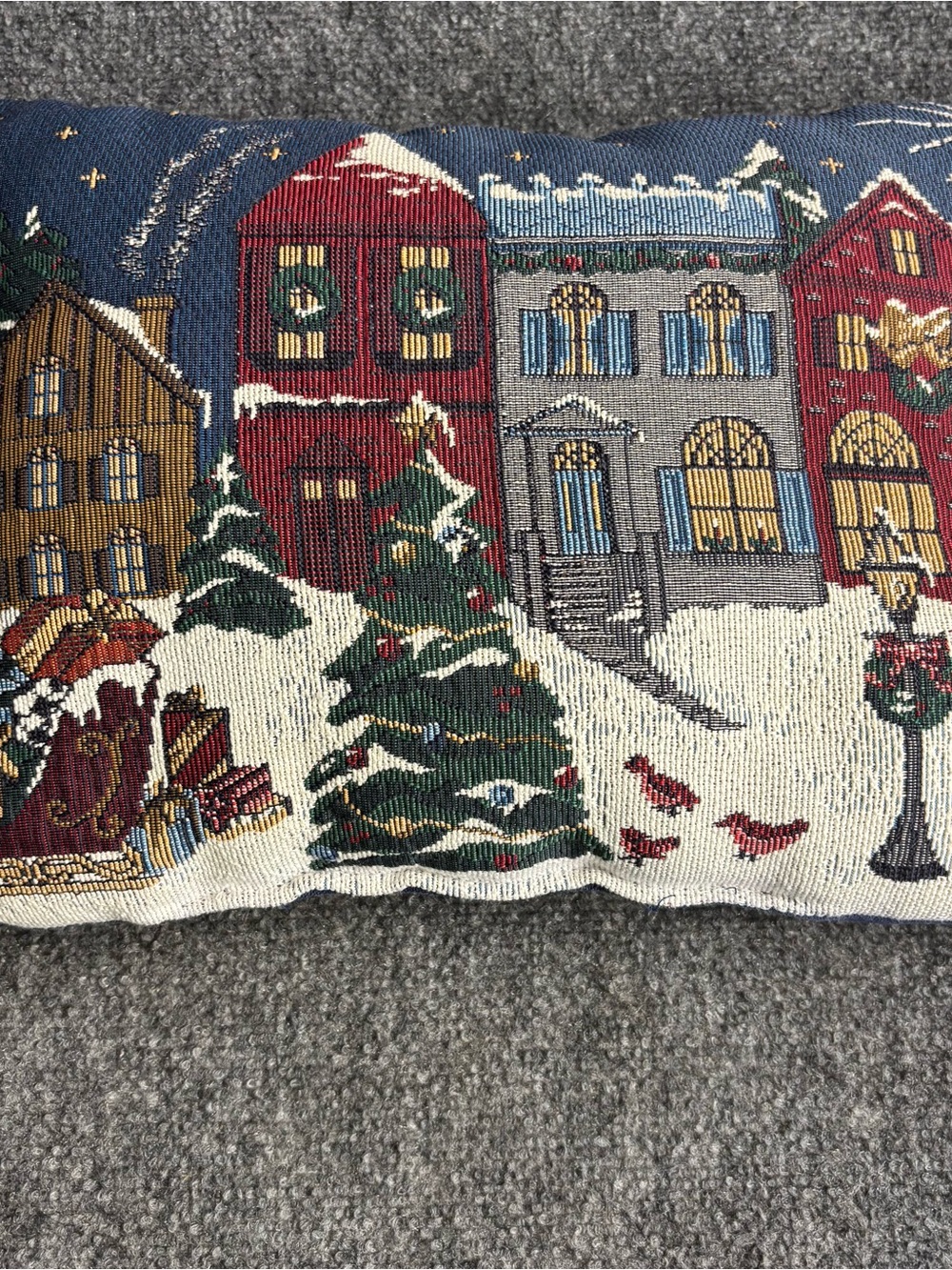 Holiday Village Decorative Pillow Cover - Multicolor